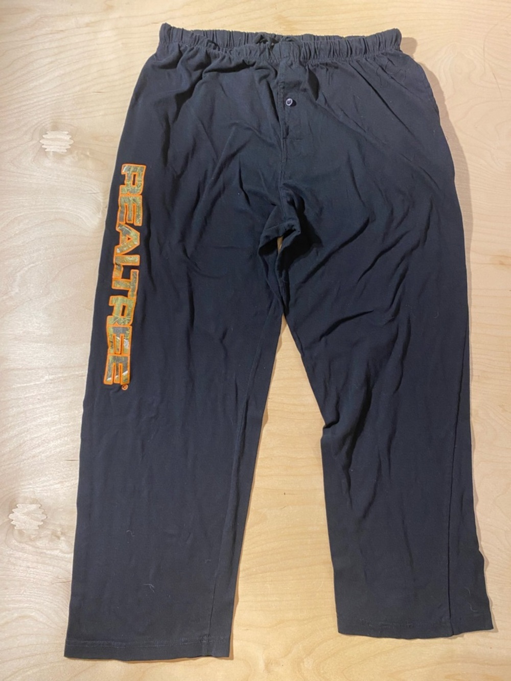 Realtree Men's Black Logo Lounge Pants XL (RD)
